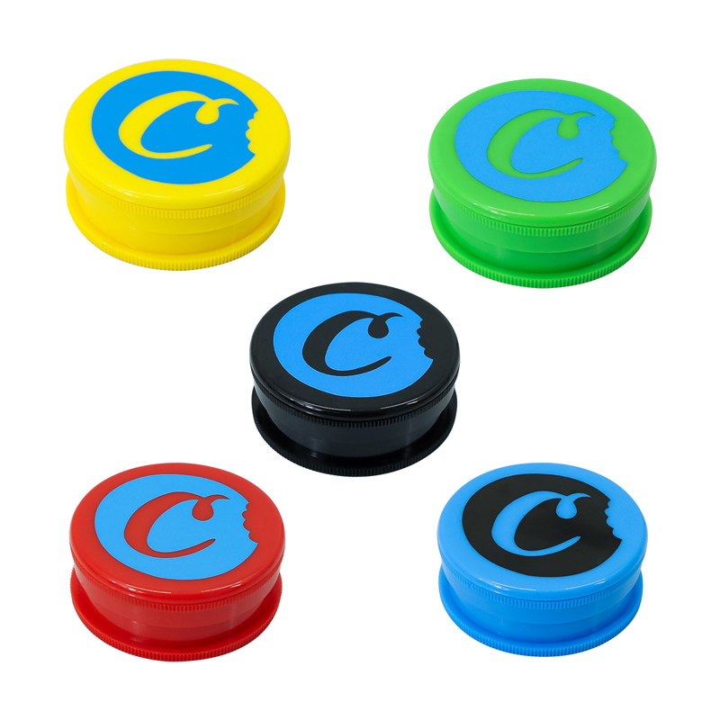 60mm Cookies Plastic Herb Grinder