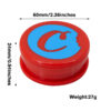 60mm Cookies Plastic Herb Grinder