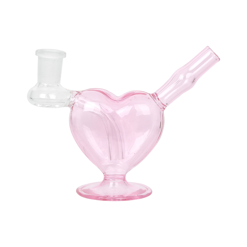 Heart Shape Glass Bubbler