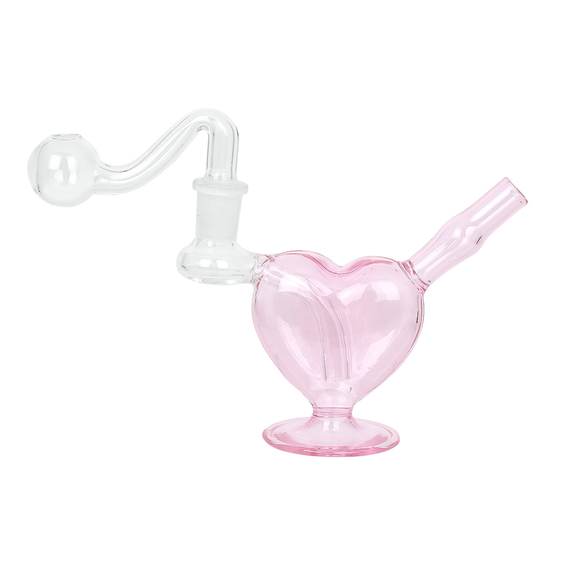 Heart Shape Glass Bubbler