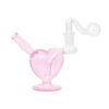 Heart Shape Glass Bubbler