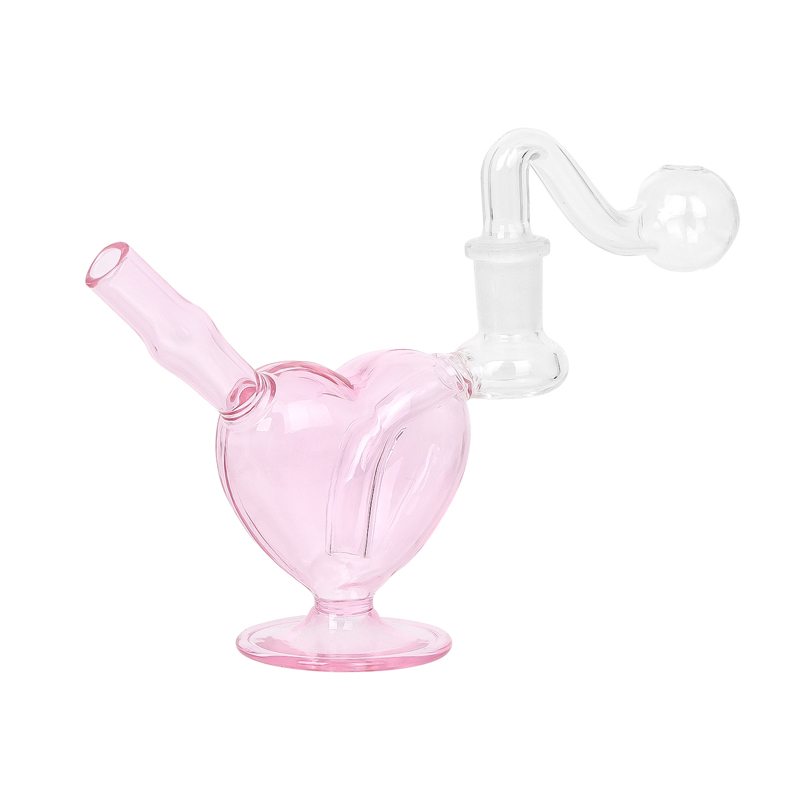 Heart Shape Glass Bubbler