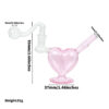 Heart Shape Glass Bubbler