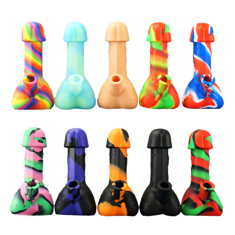 Novelty Penis Style Silicone Bong