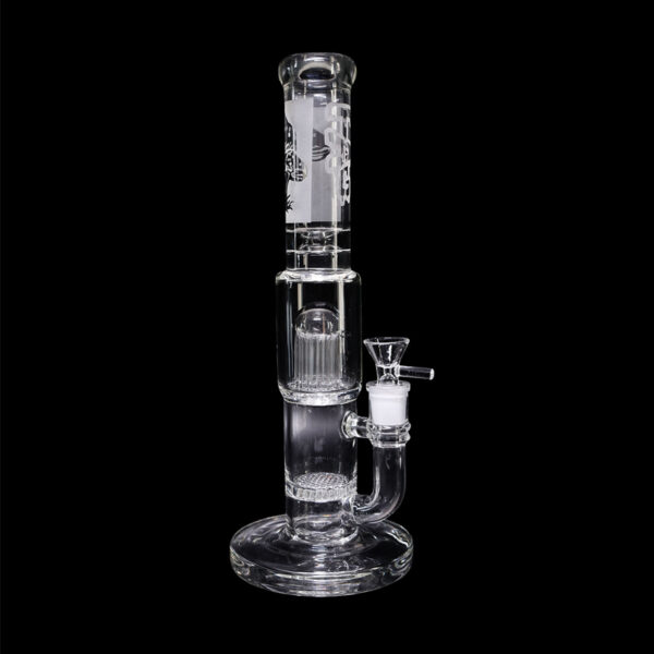 Transparent Straight Long Glass Bong