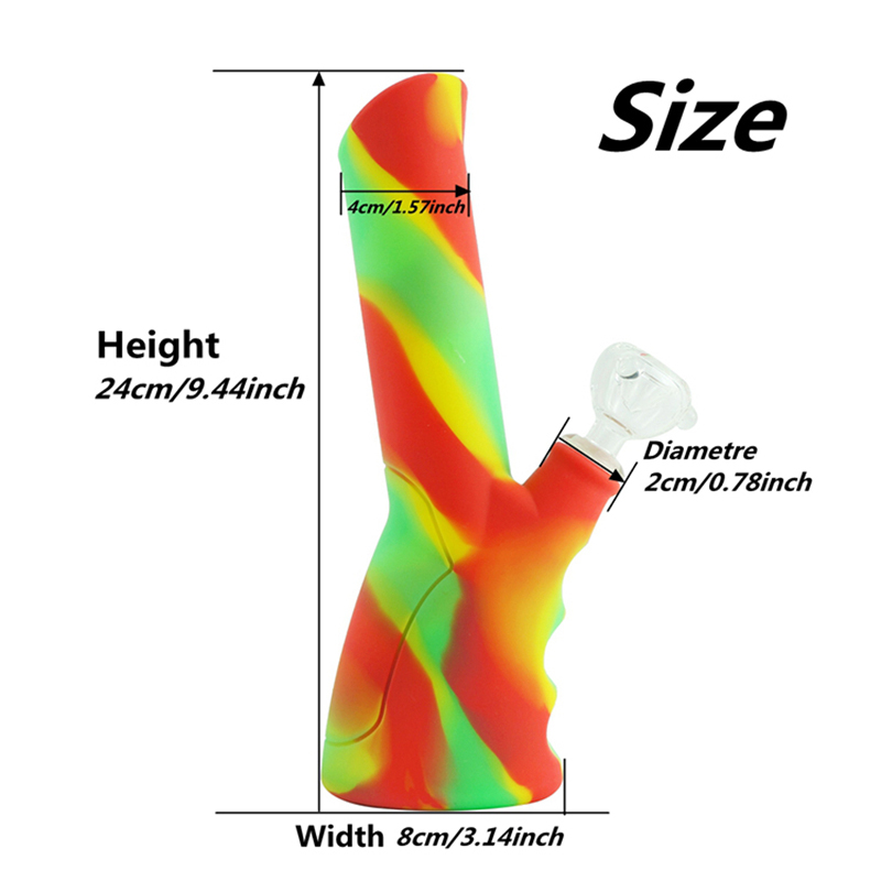 Tree-fork Style Handheld Silicone Bong