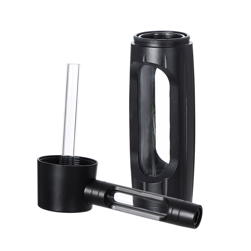 Aluminum Alloy Glass Hookah Water Pipe