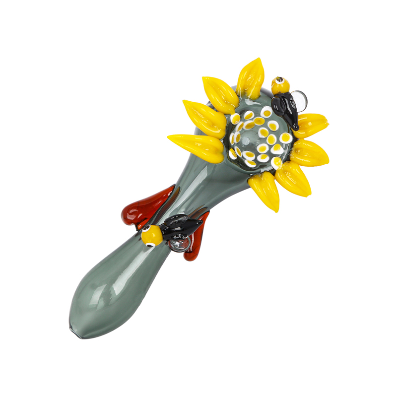 Sunflower Glass Hand Pipe
